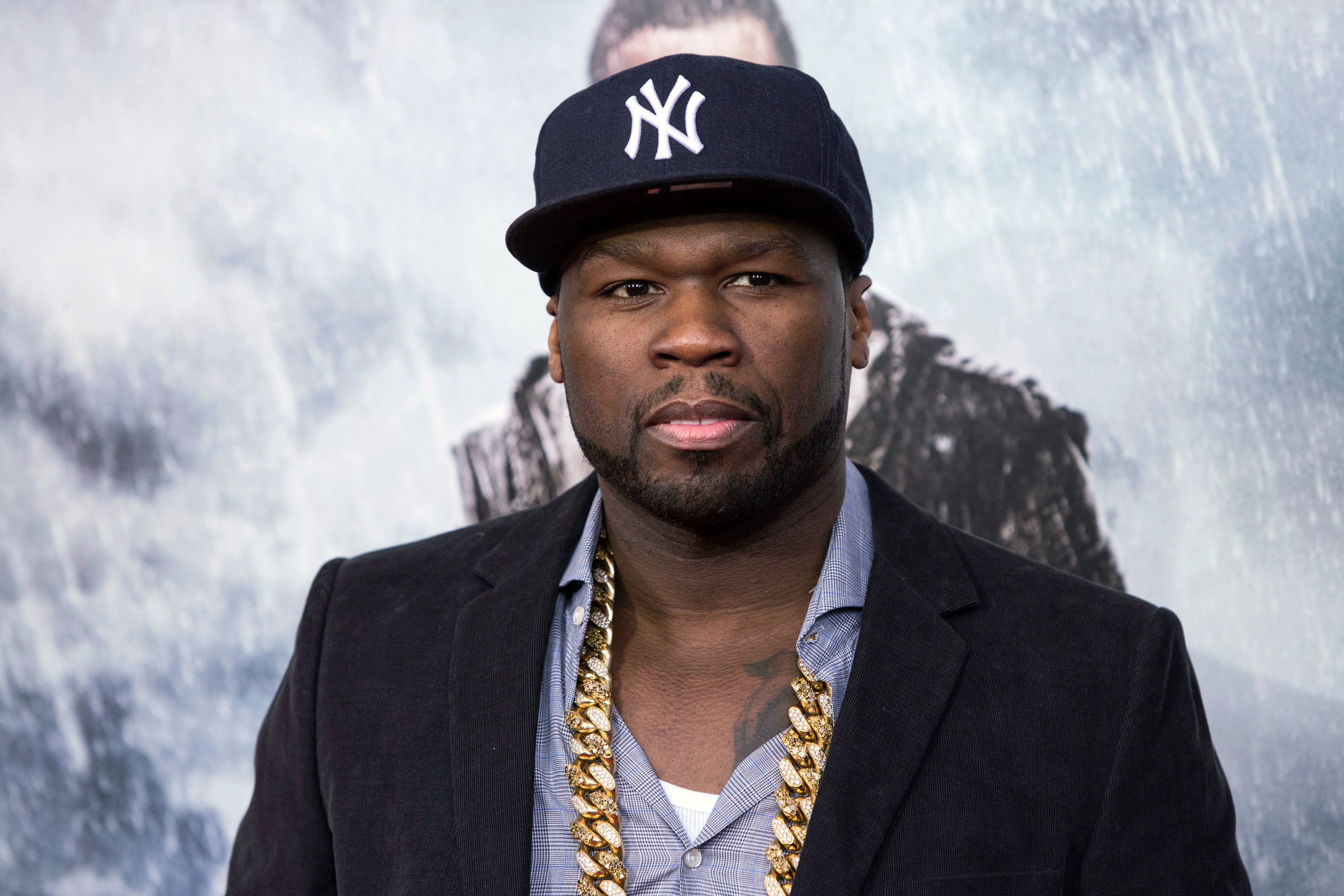 Rapper Curtis '50 Cent' Jackson attends the U.S. film premiere of "Noah" in New York
