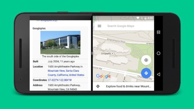 Una pantalla dividida multitareas, la última apuesta de Android