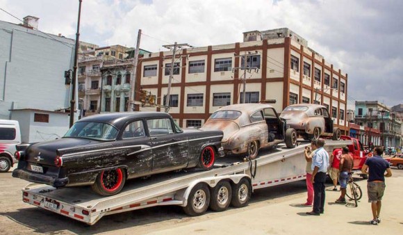 Imágenes del rodaje de Furious 8 en La Habana Cuba