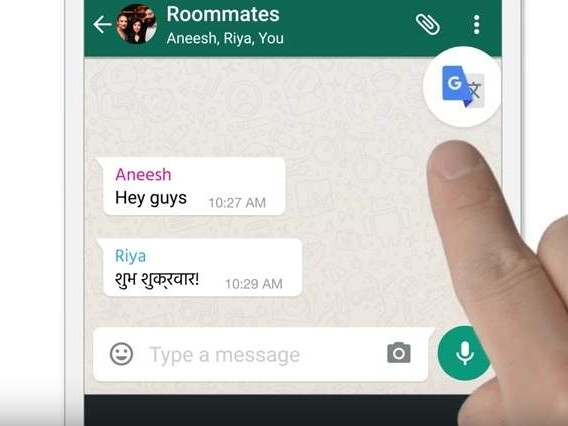 Ahora se puede usar el traductor de Google en WhatsApp