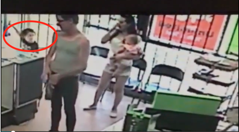 Video de intento de secuestro de niña en establecimiento