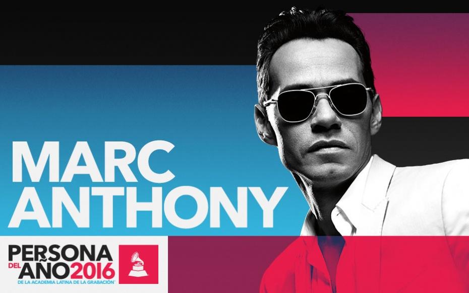 Marc Anthony elegido Persona del Año 2016 por la Academia Latina de la Grabación