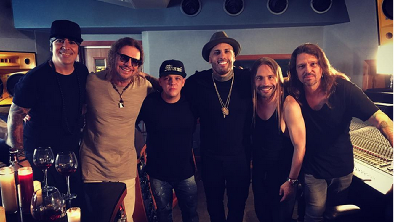 Nicky Jam graba con el grupo mexicano Maná