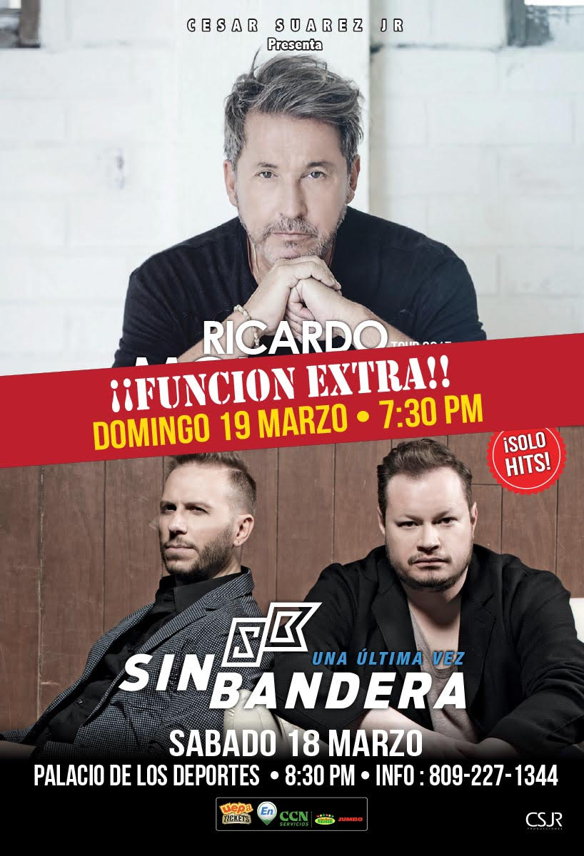 Nueva función para disfrutar de Ricardo Montaner & Sin Bandera "Solo Hits"