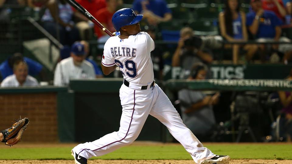 Adrian Beltré dispara el hit 3,000 de su carrera