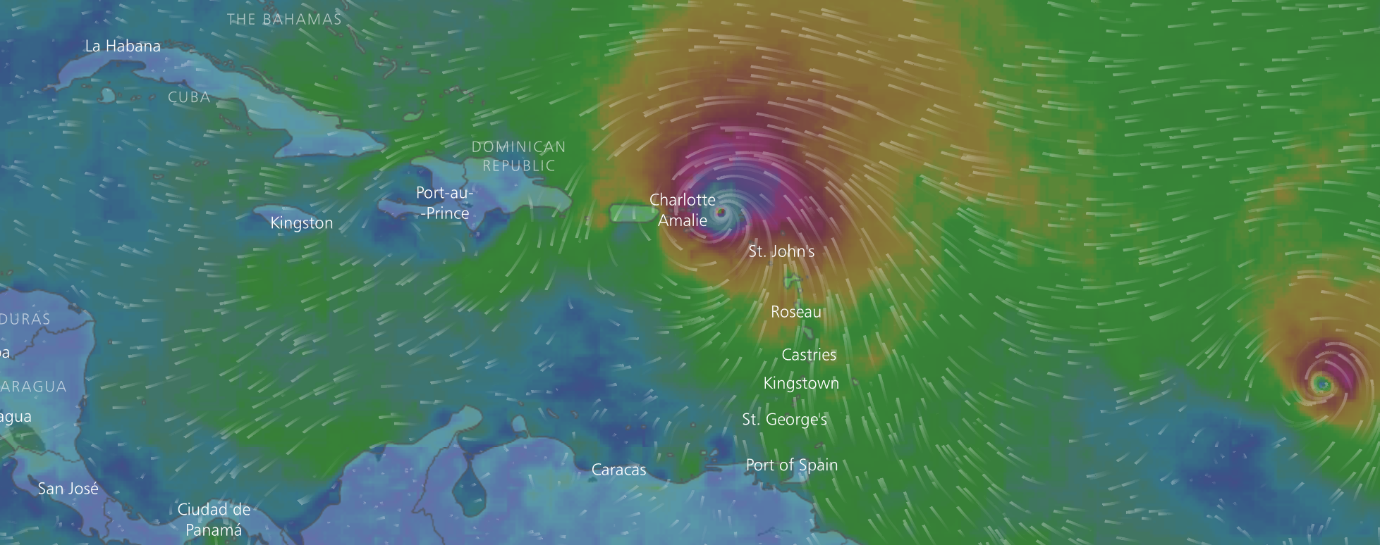 Ver minuto a minuto el recorrido del huracán Irma