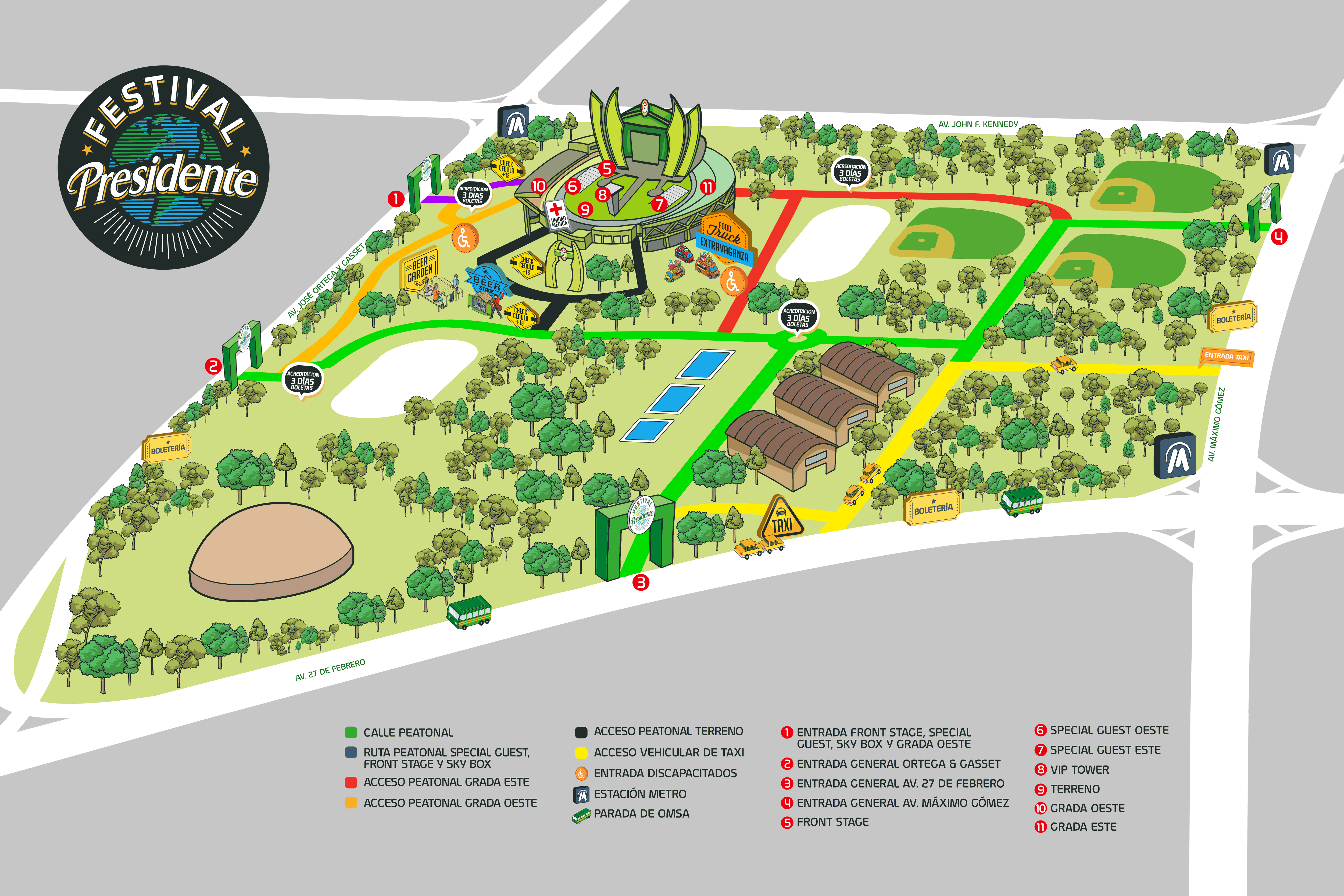 Festival Presidente 2017: horarios e informaciones generales