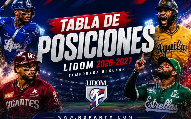 Tabla de Posiciones LIDOM 2026-2027: Serie Regular en Vivo