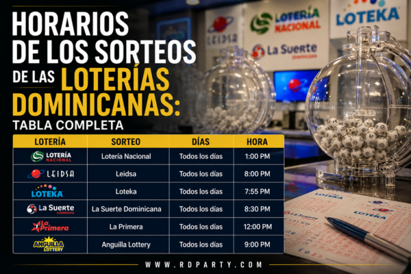 Horarios de los Sorteos de las Loterías Dominicanas: Tabla Completa
