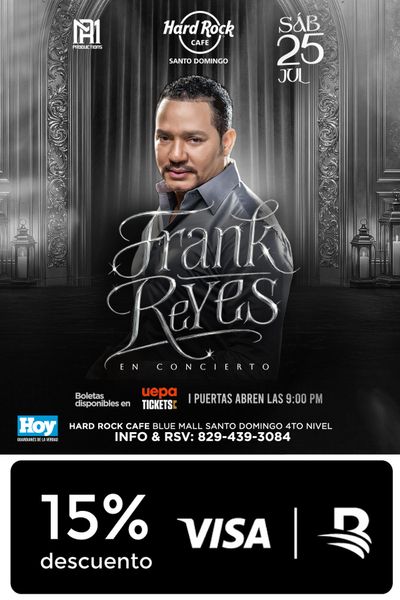 Frank Reyes en concierto 2026