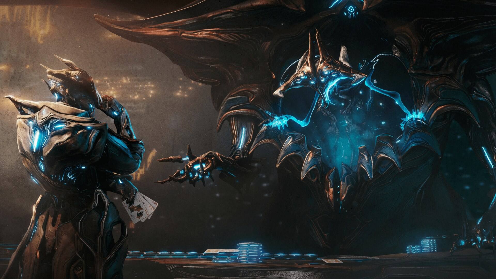 Escena de Warframe: Tau en Nintendo Switch 2
