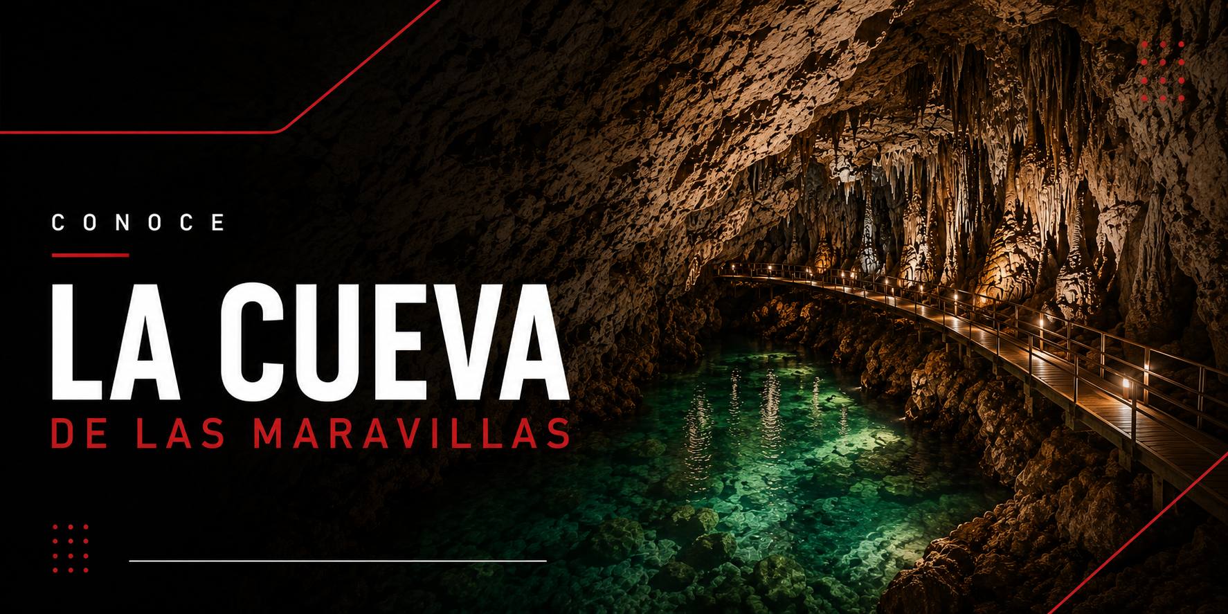 Interior de la Cueva de las Maravillas con arte taíno en San Pedro de Macorís