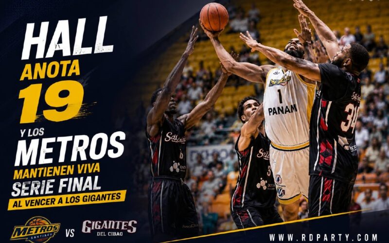Hall anota 19 y Metros fuerzan sexto juego en Súper Liga LNB