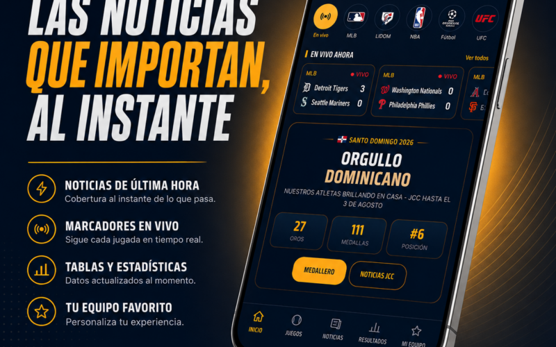 DeportesDO lanza su app oficial, disponible en App Store y Google Play