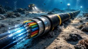 Mapa de los cables submarinos Google que conectan a República Dominicana