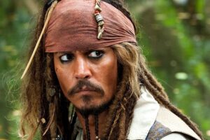 Johnny Depp como Jack Sparrow en Piratas del Caribe 6