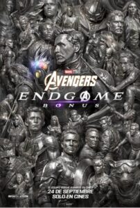 Póster promocional de Avengers Endgame Bonus, el relanzamiento en cines