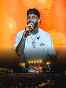 Nicky Jam durante el Bohemio World Tour en Santo Domingo