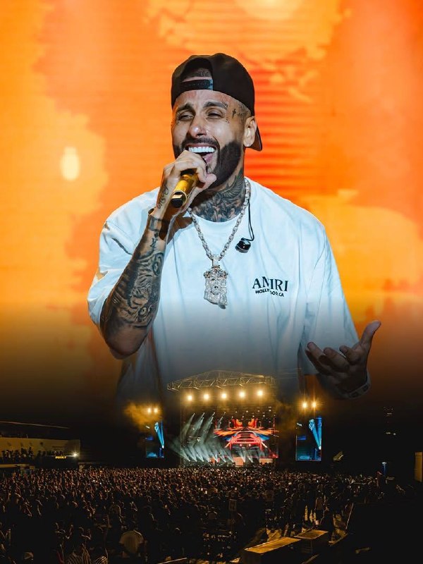 Nicky Jam durante el Bohemio World Tour en Santo Domingo